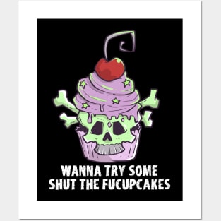 Pastel Goth Cupcake Meme Kawaii Gothic Sarcastic Eboy Egirl Posters and Art